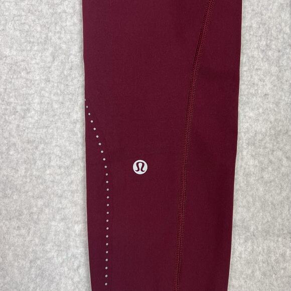 Lululemon Garnet Extra Mile Crop Reflective 23" Size 4 - Picture 8 of 9